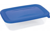 CURVER FRESH & GO téglalap alakú ételhordó, 1 l, átlátszó/kék 182289 (00554-139)