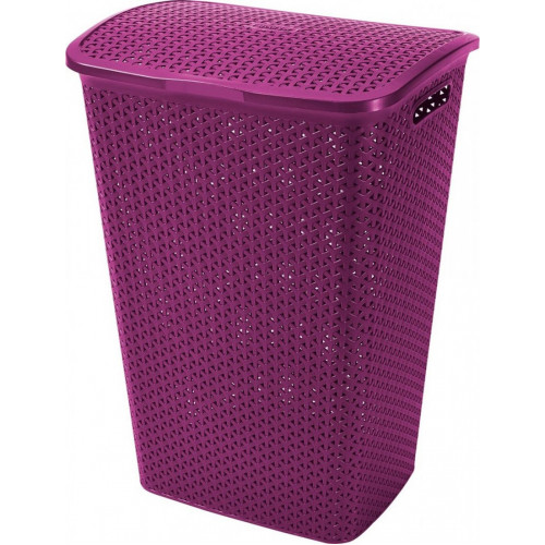 CURVER MY STYLE 55l rattan szennyestartó lila 00713-939