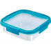 CURVER SMART FRESH 0,6L ételtartó 16x16x5cm átlátszó/kék 00926-284