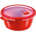 CURVER MICRO-WAVE 1,6L Mikrohullámú sütőbe helyezhető kerek párolódoboz 22x11cm piros 2325