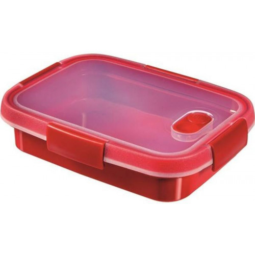 CURVER MICRO-WAVE 0,7L Mikrohullámú sütőbe helyezhető párolódoboz 20x15x5cm piros 232585