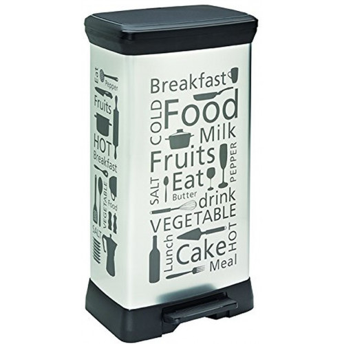 CURVER DECOBIN 50L KITCHEN szemétkosár 39x29x73cm ezüst 02180-K07