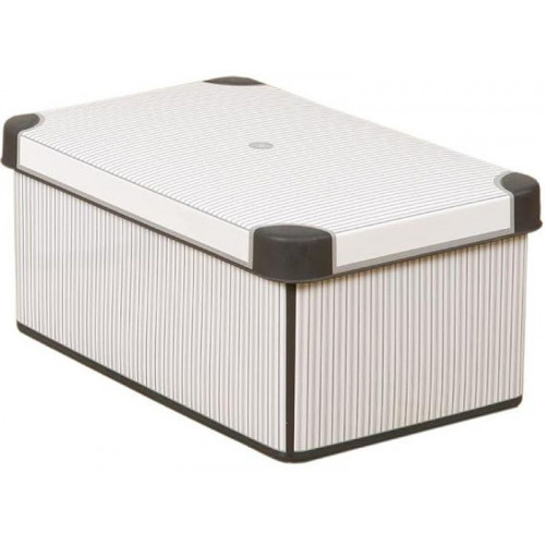 CURVER CLASSICO S Tároló doboz 29,5 x 19,5 x 13,5 cm szürke/fehér 172647