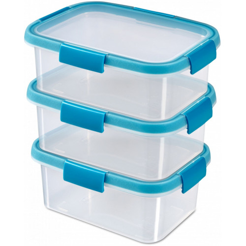 CURVER SMART FRESH 3x1,2L 20x15x26cm átlátszó/kék 08997-284