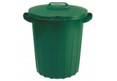 KETER Kerek műanyag kültéri szemetes 90L, zöld 173554 (17187521)