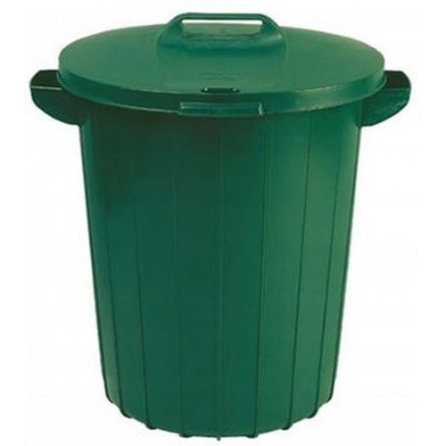 CURVER Kerek műanyag kültéri szemetes 90L, zöld 173554 (17187521)
