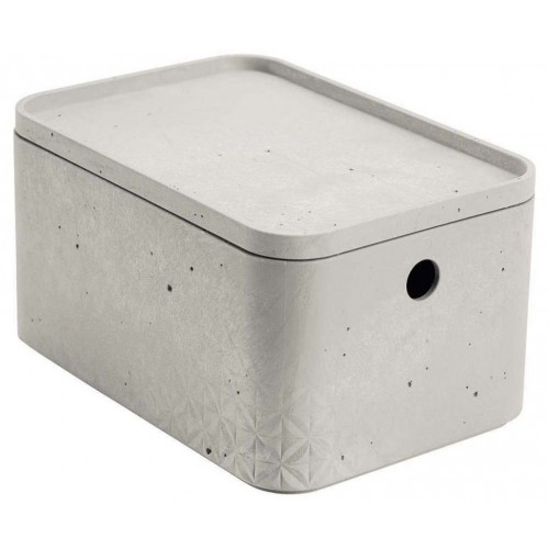 CURVER BETON S 4L Tárolódoboz tetővel 25x17x13cm 243399