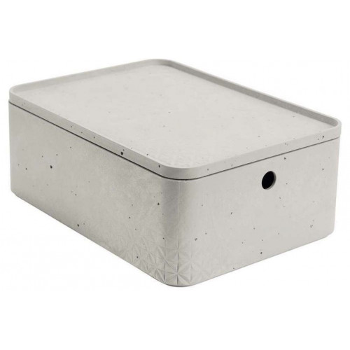 CURVER BETON M 8L Tárolódoboz tetővel 34x25x13cm 243400