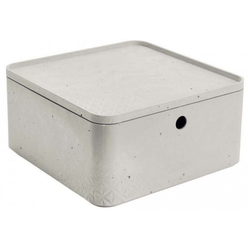 CURVER BETON L 8,5L Tárolódoboz tetővel 28x28x14cm 243401