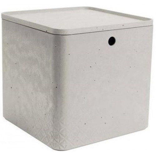 CURVER BETON XL 18L Tárolódoboz tetővel 28x28x27cm 243402