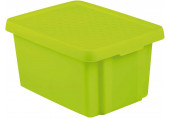 CURVER ESSENTIALS tároló doboz fedővel 16L, zöld 225386 (00753-598)