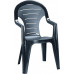 ALLIBERT BONAIRE kartámaszos műanyag kerti szék, grafit 218091 (17180277)