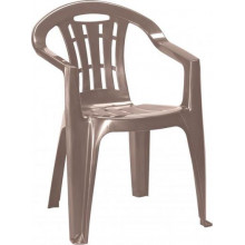 CURVER MALLORCA kartámaszos műanyag kerti szék, capuccino 227524 (17180335)