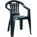 CURVER MALLORCA kartámaszos műanyag kerti szék, grafit 220594 (17180335)