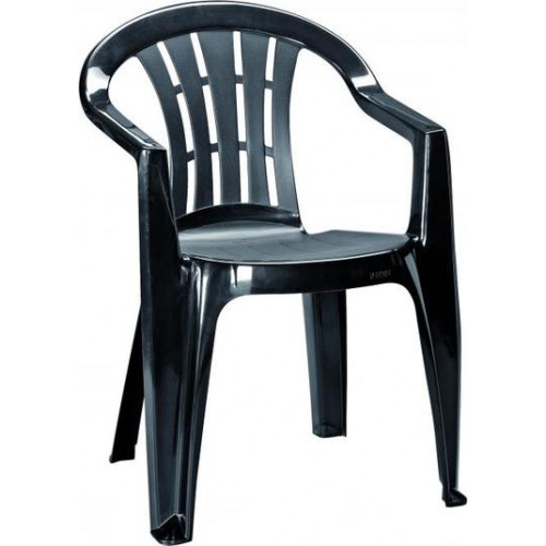 CURVER CUBA Műanyag kerti szék, 56 x 58 x 79 cm, antracit 218308