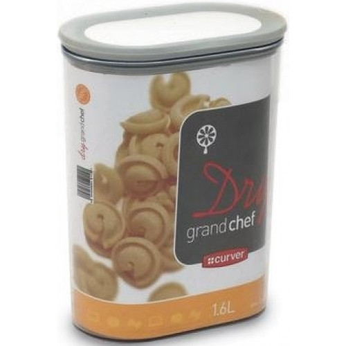 CURVER DRY GRAND CHEF 1,6L Ételtartó 15x9x19cm, szürke/transzparens 164795