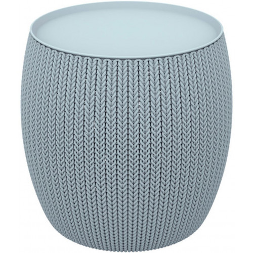 CURVER KNIT Fonott hatású tárolós asztal, 40,6 x 40,6 x 41,4 cm, kék 234249