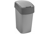 CURVER FLIP BIN billenő fedeles szemetes 10L, ezüst/szürke 186133 (02170-686)