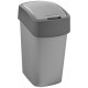 CURVER FLIP BIN billenő fedeles szemetes 10L, ezüst/szürke 186133 (02170-686)