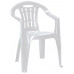 CURVER MALLORCA kartámaszos műanyag kerti szék, világosszürke 227553 (17180335)