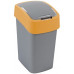 CURVER FLIP BIN billenő fedeles szemetes 25L, ezüst/sárga 190169 (02171-535)