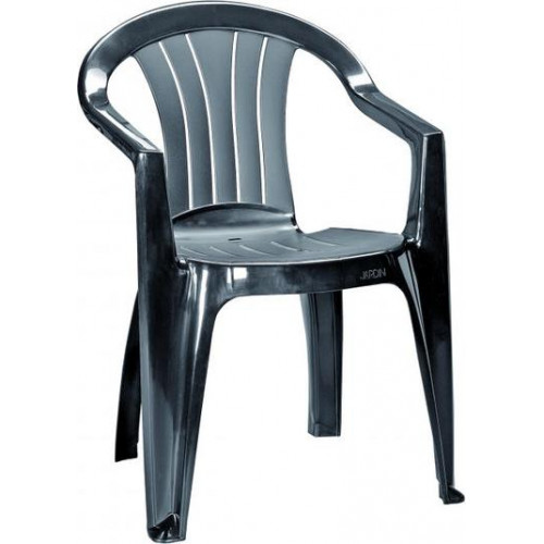 CURVER SICILIA kartámaszos műanyag kerti szék, grafit 221038 (17180048)