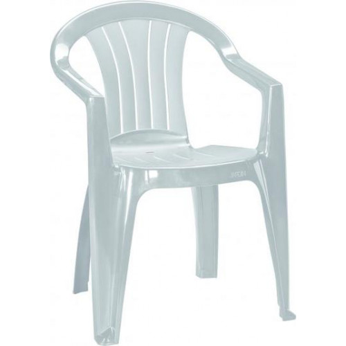 CURVER SICILIA kartámaszos műanyag kerti szék, világosszürke 227567 (17180048)