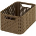 CURVER STYLE S méretű rattan kosár 28,5 x 12,9 x 19,4 cm mocha 03614-213