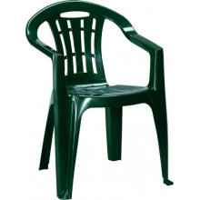 CURVER MALLORCA kartámaszos műanyag kerti szék, sötétzöld 220597 (17180335)