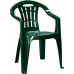 CURVER MALLORCA kartámaszos műanyag kerti szék, sötétzöld 220597 (17180335)