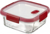 CURVER SMART COOK 0,7L Ételtartó 15 x 15 x 7 cm átlátszó/piros (00115-472) 235706