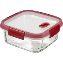 CURVER SMART COOK 0,7L Ételtartó 15 x 15 x 7 cm átlátszó/piros (00115-472) 235706