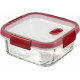 CURVER SMART COOK 0,7L Ételtartó 15 x 15 x 7 cm átlátszó/piros (00115-472) 235706