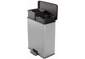 CURVER DECO BIN DUO 26L+26L szemetes, 48,6 x 31,6 x 61,5 cm, ezüst (01129-C70) 251002