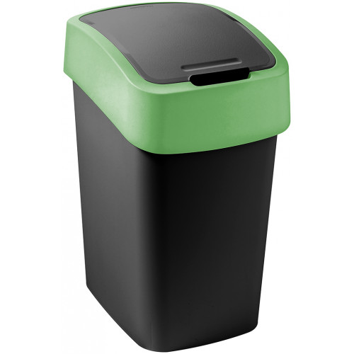 CURVER FLIP BIN billenő fedeles szemetes 9L, fekete/zöld 263988 (02170-847) CURVER FLIP BIN billenő fedeles szemetes 9L, fekete/zöld 263988 (02170-847)