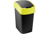 CURVER FLIP BIN billenő fedeles szemetes 9L, fekete/sárga 263986 (02170-E64)