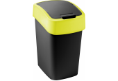 CURVER FLIP BIN billenő fedeles szemetes 9L, fekete/sárga 263986 (02170-E64)