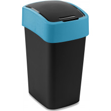 CURVER FLIP BIN billenő fedeles szemetes 25L, fekete/kék 263991 (02171-280)