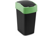CURVER FLIP BIN billenő fedeles szemetes 25L, fekete/zöld 229414 (02171-847)