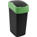 CURVER FLIP BIN billenő fedeles szemetes 45L, fekete/zöld 229412 (02172-847)