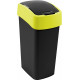 CURVER FLIP BIN billenő fedeles szemetes 45L, fekete/sárga 263987 (02172-E64)