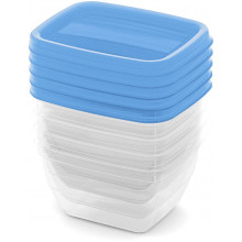 CURVER VEDO 5x0,25L Ételtartó szett 11 x 9 x 6 cm, kék (03844-051) 261263