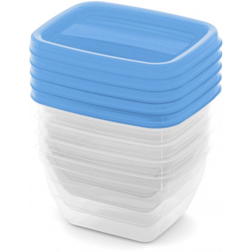 CURVER VEDO 5x0,25L Ételtartó szett 11 x 9 x 6 cm, kék (03844-051) 261263