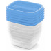 CURVER VEDO 5x0,25L Ételtartó szett 11 x 9 x 6 cm, kék (03844-051) 261263