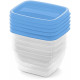 CURVER VEDO 5x0,25L Ételtartó szett 11 x 9 x 6 cm, kék (03844-051) 261263
