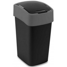 CURVER FLIP BIN billenő fedeles szemetes 25L, fekete/ezüst 229415 (02171-Y09)