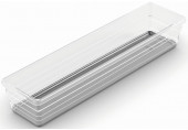 KIS SISTEMO 4 rendszerező, 30 x 7,5 x 5 cm, átlátszó/szürke (10013-A94) 244690