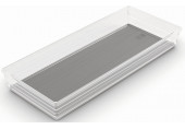 KIS SISTEMO 8 rendszerező, 37,5 x 15 x 5 cm, átlátszó/szürke (10017-A94) 244694