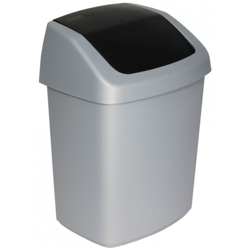 CURVER SWING BIN billenő fedeles szemetes 15L, szürke 167908 (03985-373)