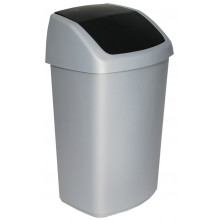 CURVER SWING BIN billenő fedeles szemetes 50L, szürke 167909 (03987-373)